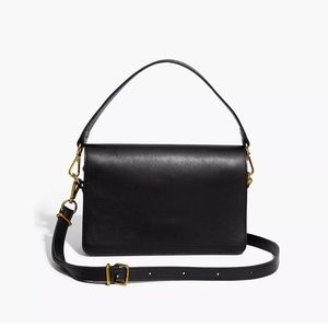 Madewell Flap Convertible Crossbody Bag in black, used but in great condition
